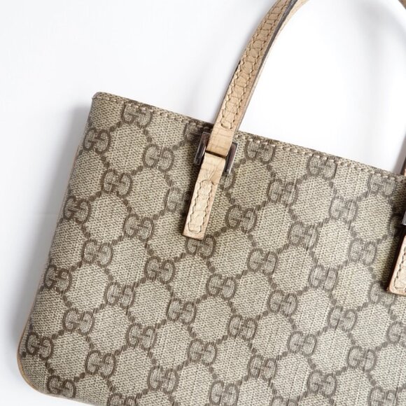 Authentic Preowned Gucci Beige GG Canvas Mini Handbag - Picture 7 of 16